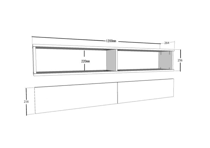 Hanah Home Soporte para TV Antracita
